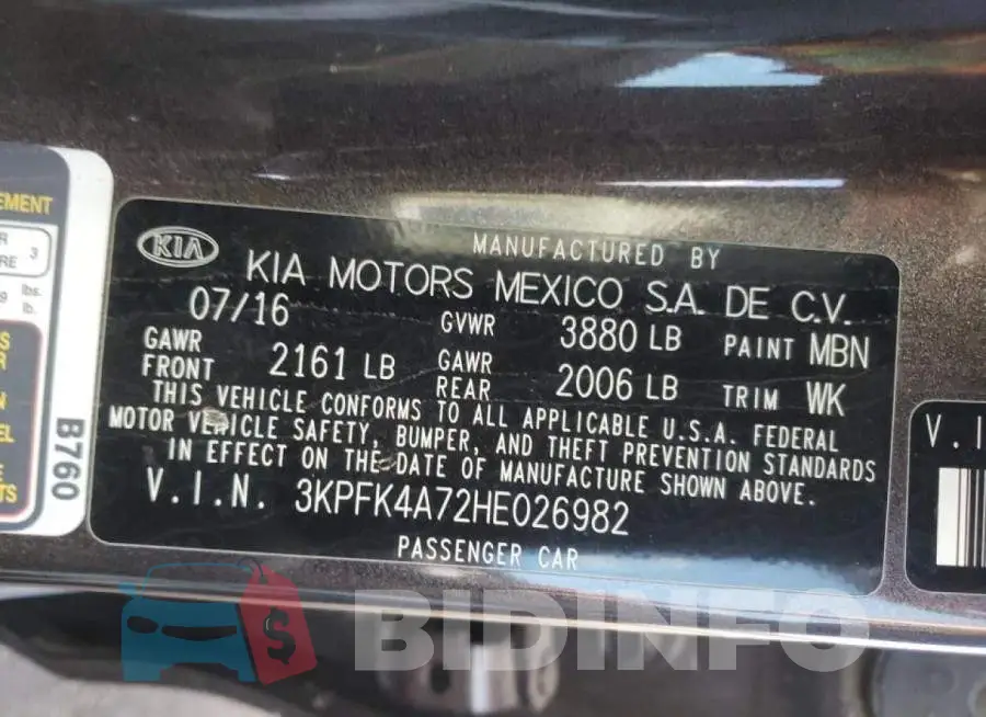 3KPFK4A72HE026982 Photo# 10
