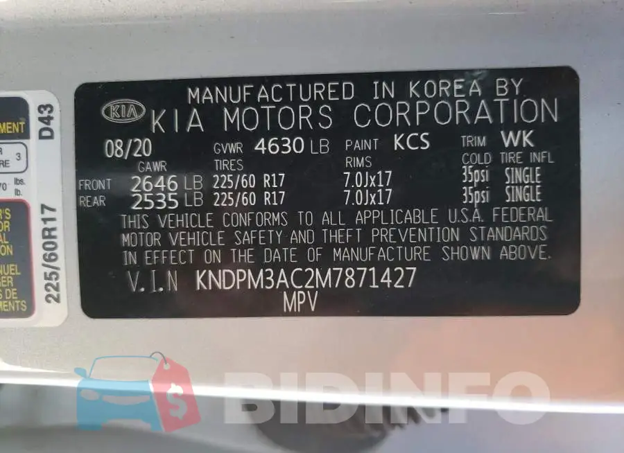 KNDPM3AC2M7871427 Photo# 10