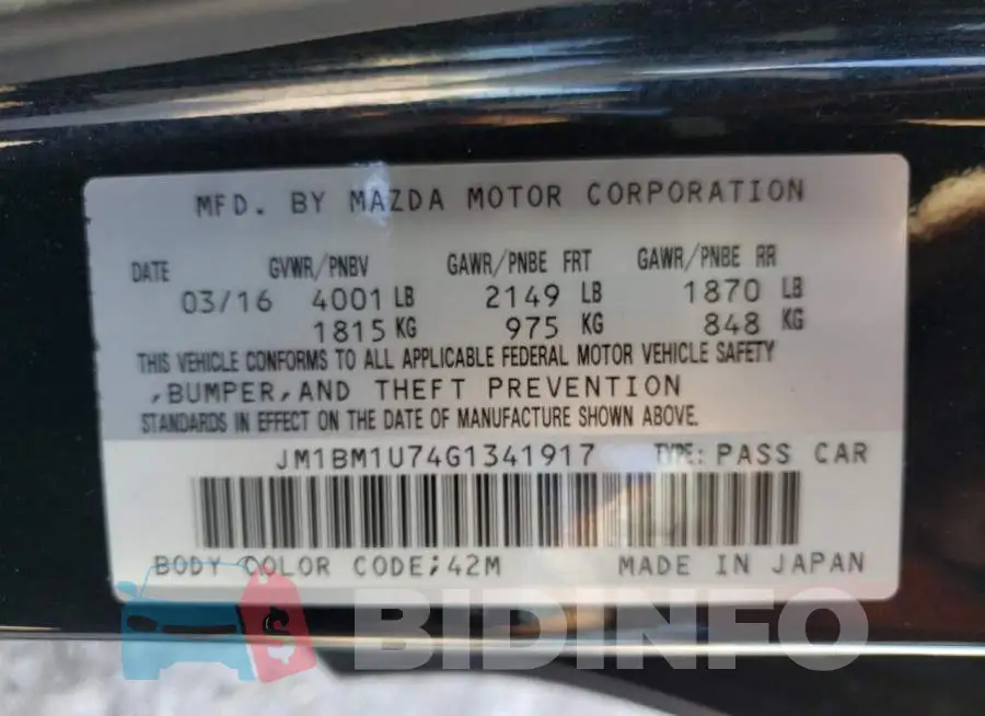 JM1BM1U74G1341917 Photo# 10