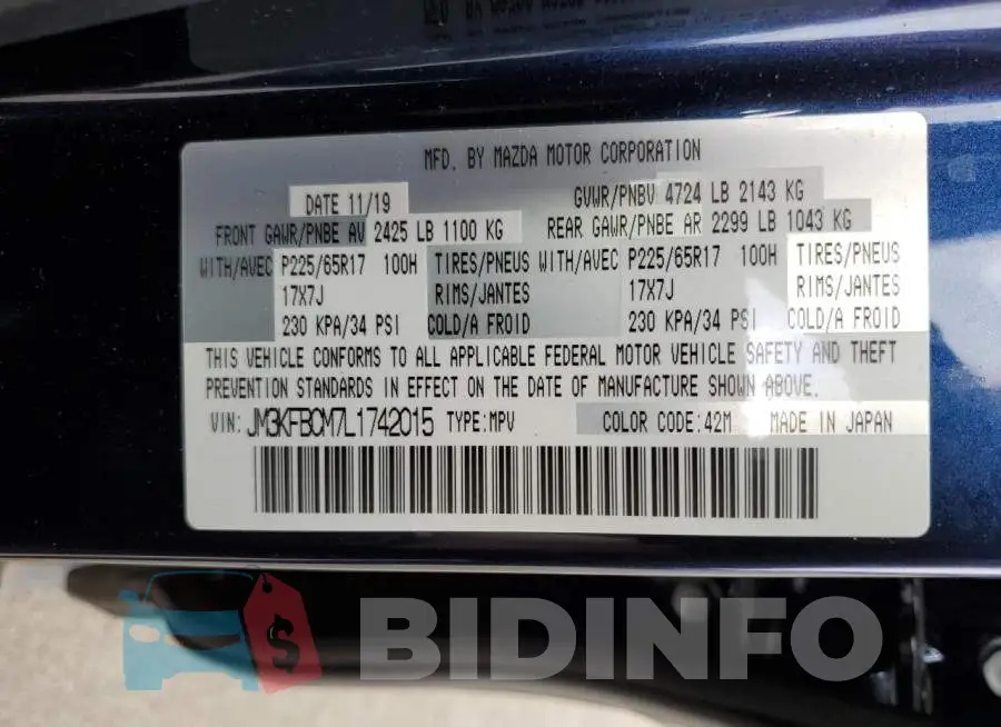 JM3KFBCM7L1742015 Photo# 10