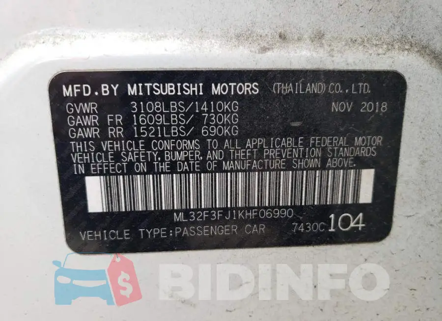 ML32F3FJ1KHF06990 Photo# 10