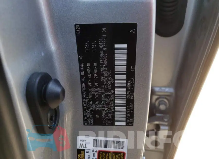 5TDHZRBH3LS028196 Photo# 10