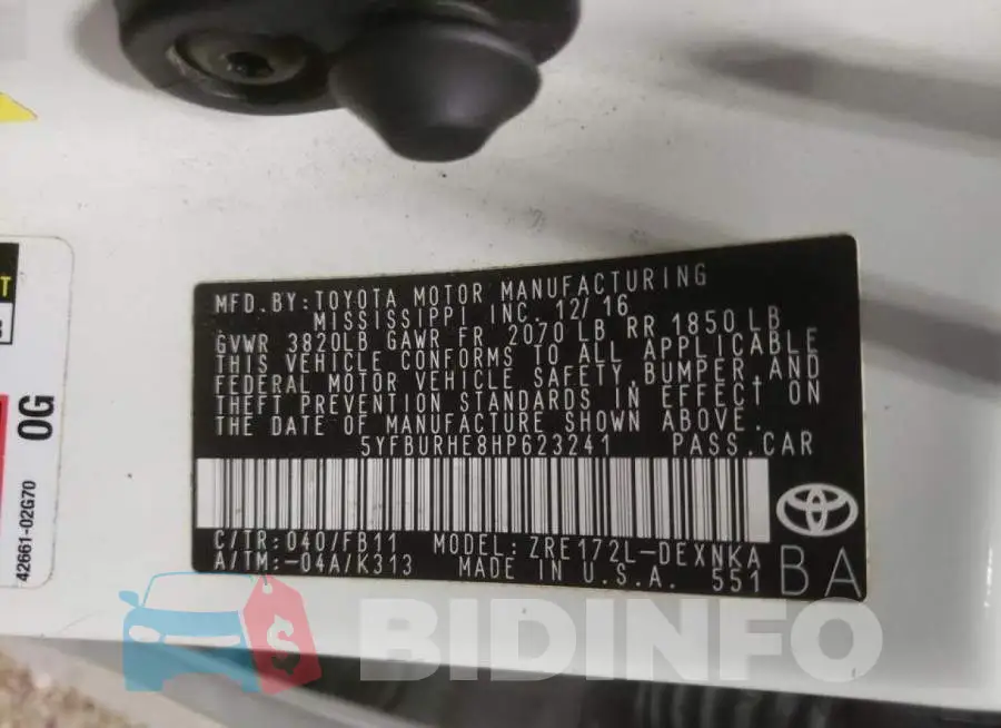 5YFBURHE8HP623241 Photo# 10