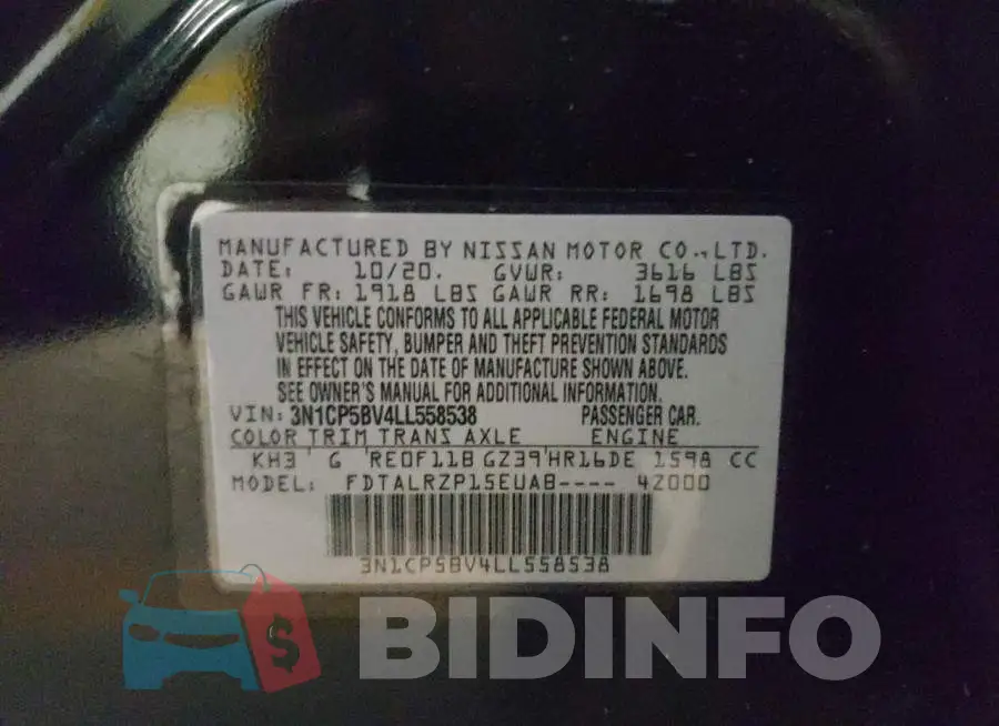 3N1CP5BV4LL558538 Photo# 10