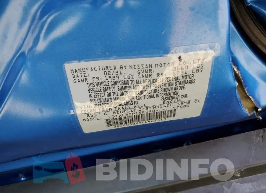 3N1CP5BV9ML485510 Photo# 10