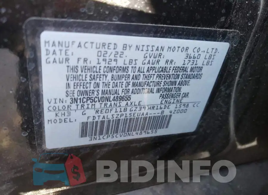 3N1CP5CV0NL489655 Photo# 10