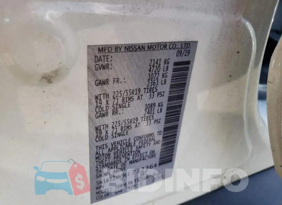 5N1AT2MV9LC732364 Photo# 10