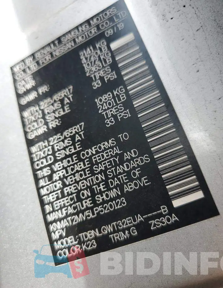 KNMAT2MV5LP520123 Photo# 10