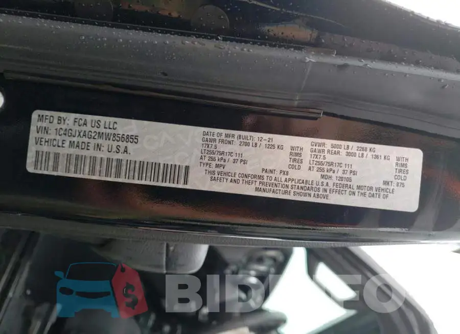 1C4GJXAG2MW856855 Photo# 10