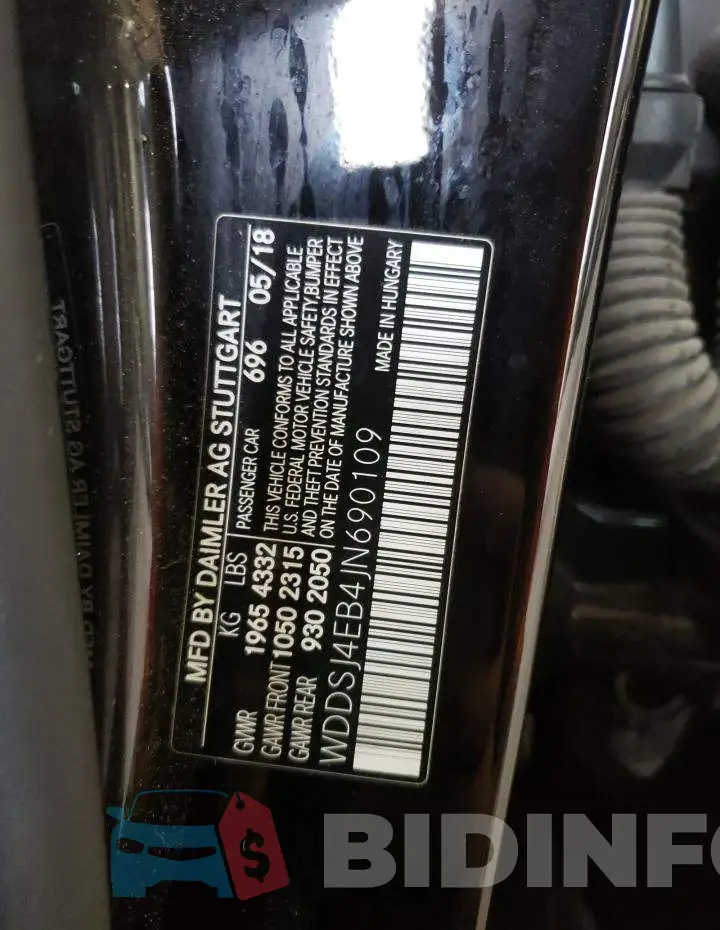 WDDSJ4EB4JN690109 Photo# 10
