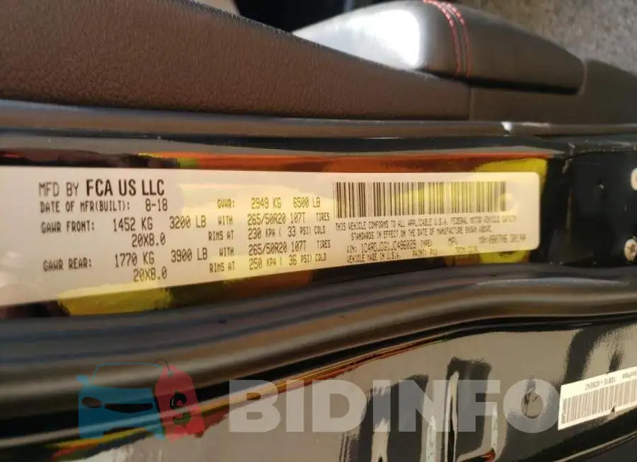 1C4RDJDG1JC496029 Photo# 10