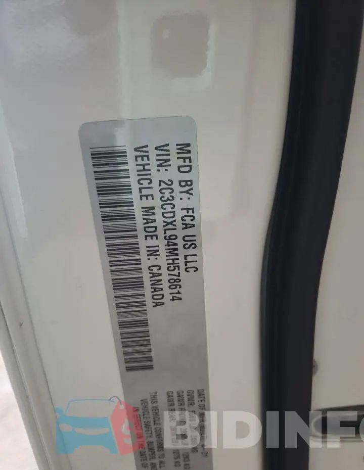 2C3CDXL94MH578614 Photo# 10