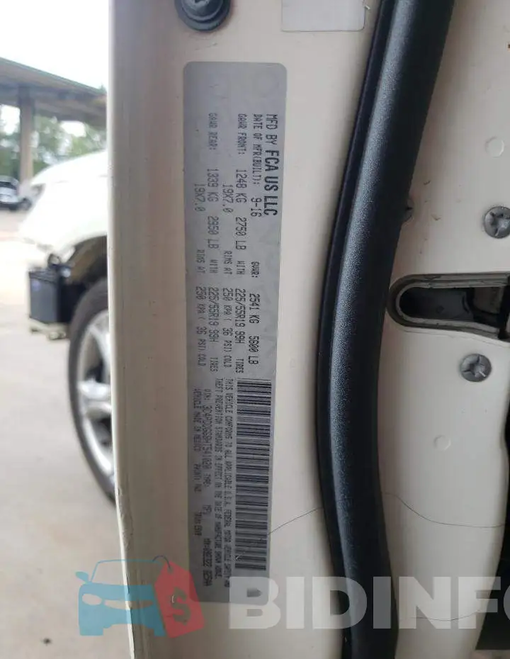 3C4PDDGG8HT541020 Photo# 10