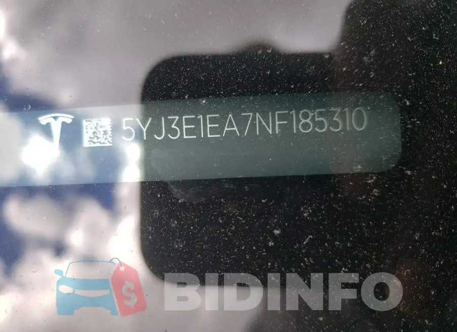 5YJ3E1EA7NF185310 Photo# 10