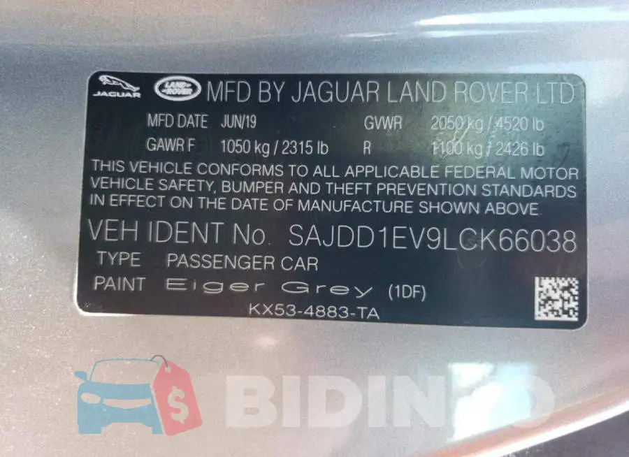 SAJDD1EV9LCK66038 Photo# 10