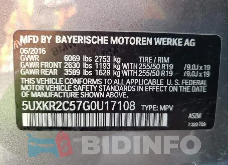 5UXKR2C57G0U17108 Photo# 10