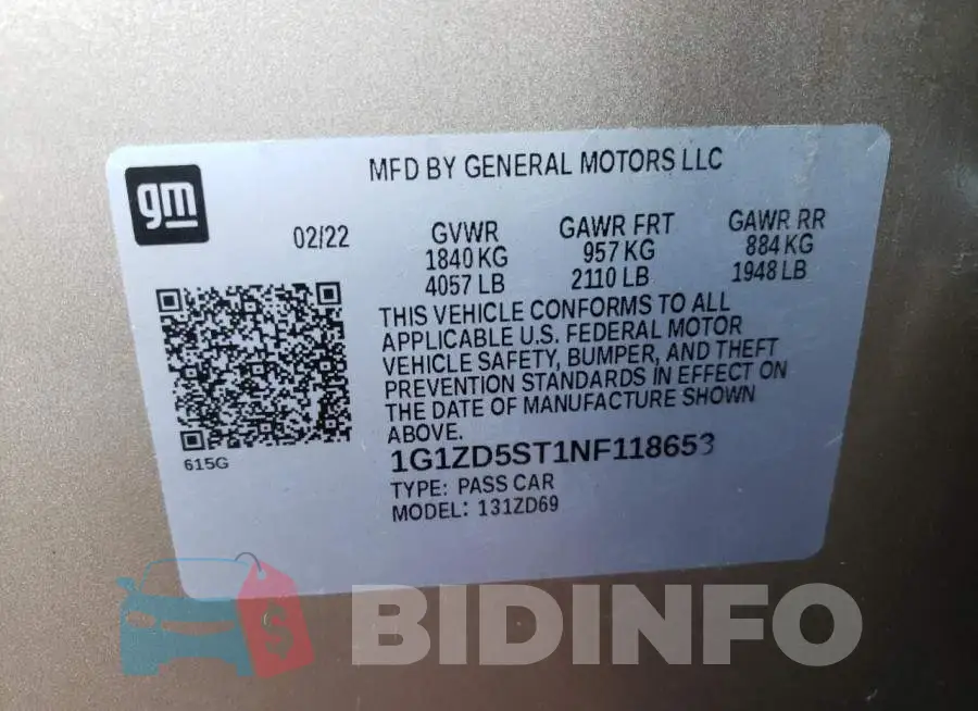 1G1ZD5ST1NF118653 Photo# 10
