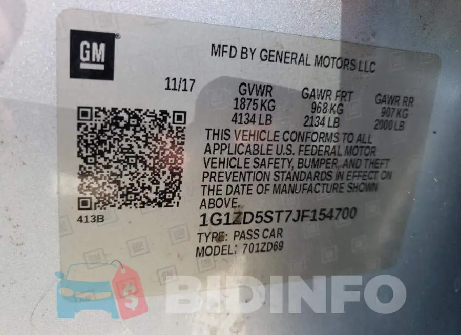 1G1ZD5ST7JF154700 Photo# 10
