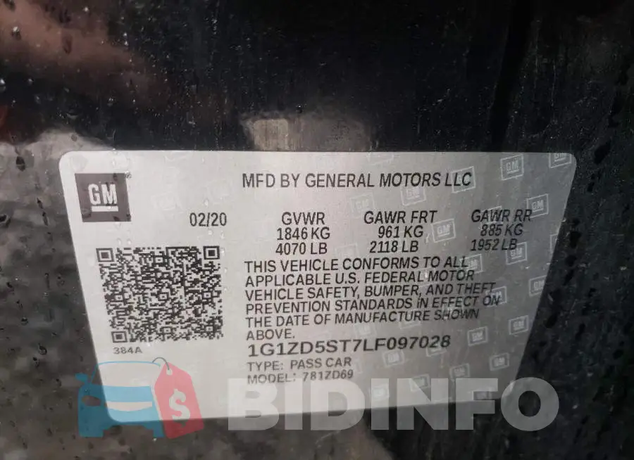 1G1ZD5ST7LF097028 Photo# 10