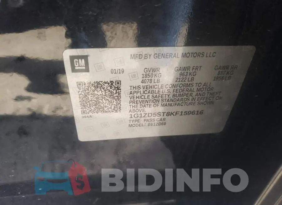 1G1ZD5ST8KF159616 Photo# 10