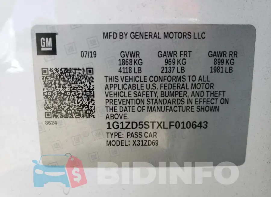 1G1ZD5STXLF010643 Photo# 10