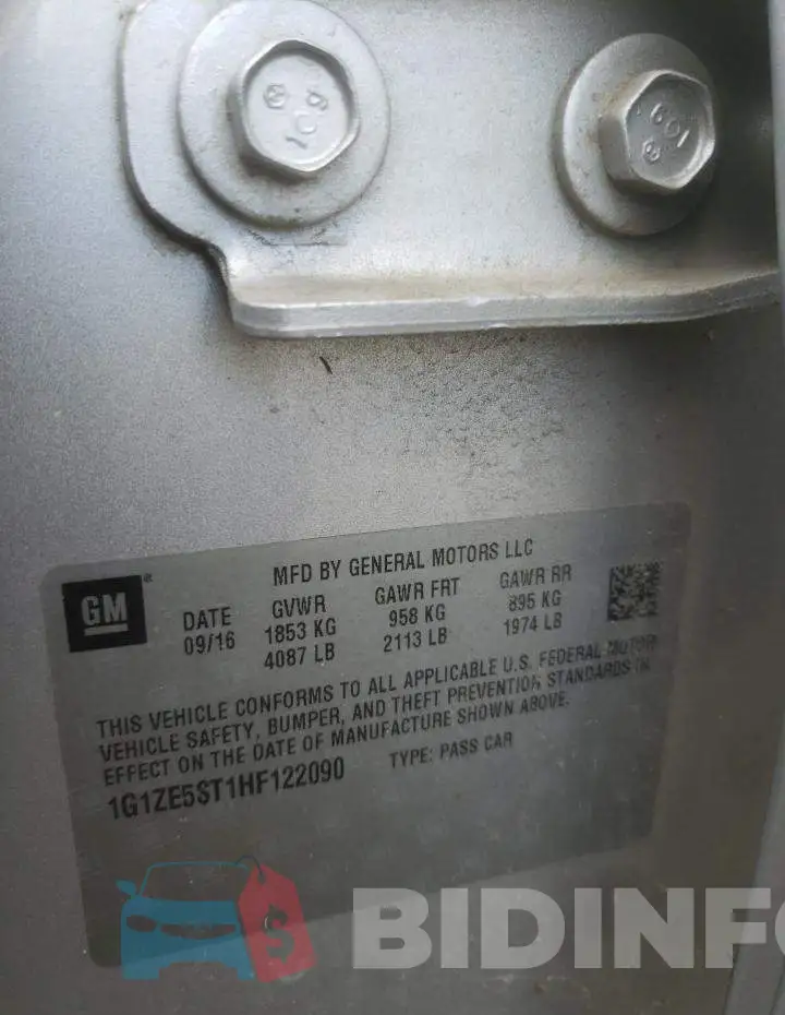 1G1ZE5ST1HF122090 Photo# 10