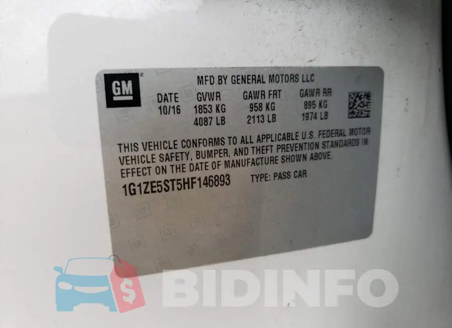 1G1ZE5ST5HF146893 Photo# 10