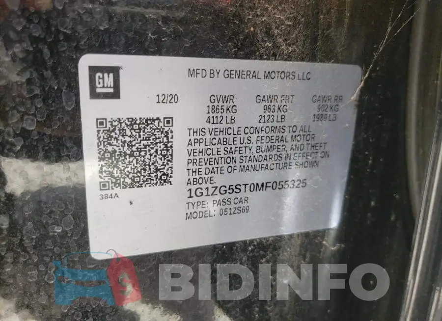 1G1ZG5ST0MF055325 Photo# 10