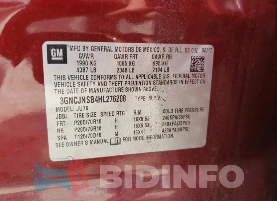 3GNCJNSB4HL276208 Photo# 10