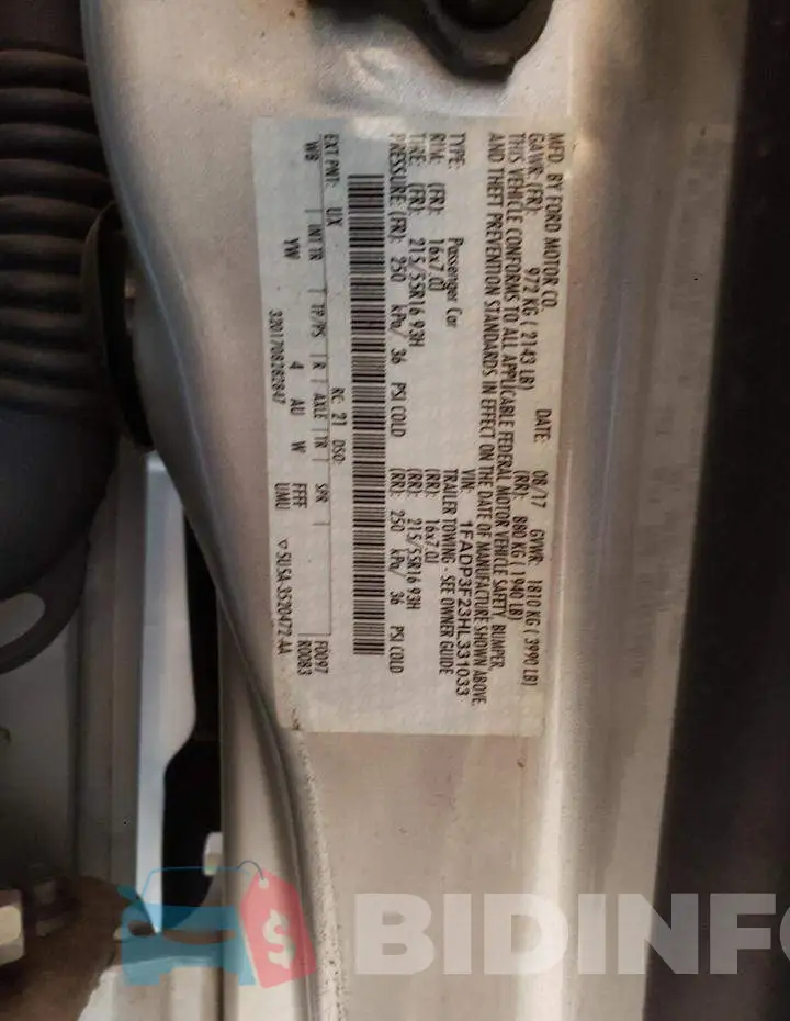 1FADP3F23HL331033 Photo# 10