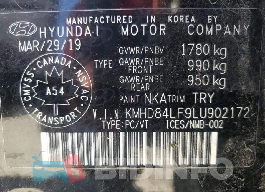 KMHD84LF9LU902172 Photo# 10
