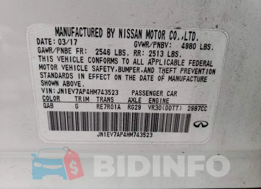 JN1EV7AP4HM743523 Photo# 10