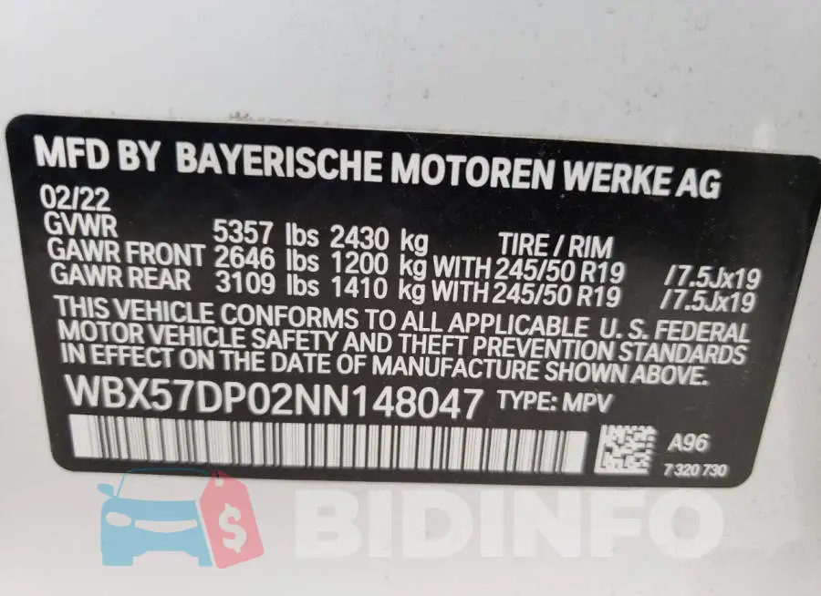 WBX57DP02NN148047 Photo# 10