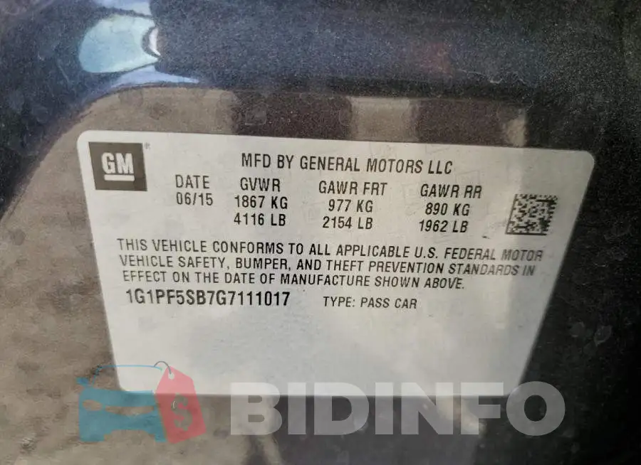 1G1PF5SB7G7111017 Photo# 10