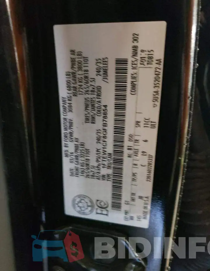 1FTEW1CF8GFB78854 Photo# 10