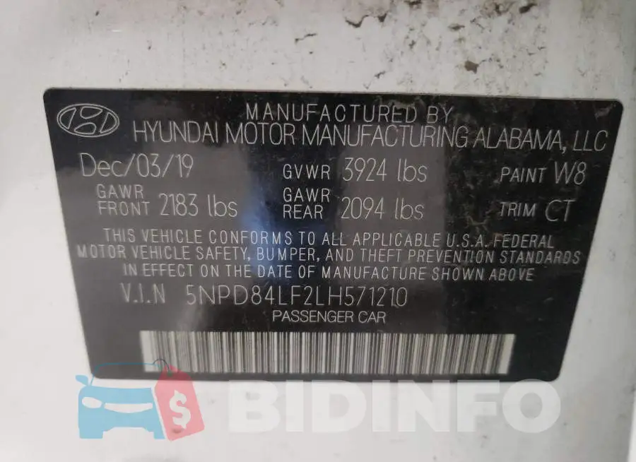 5NPD84LF2LH571210 Photo# 10