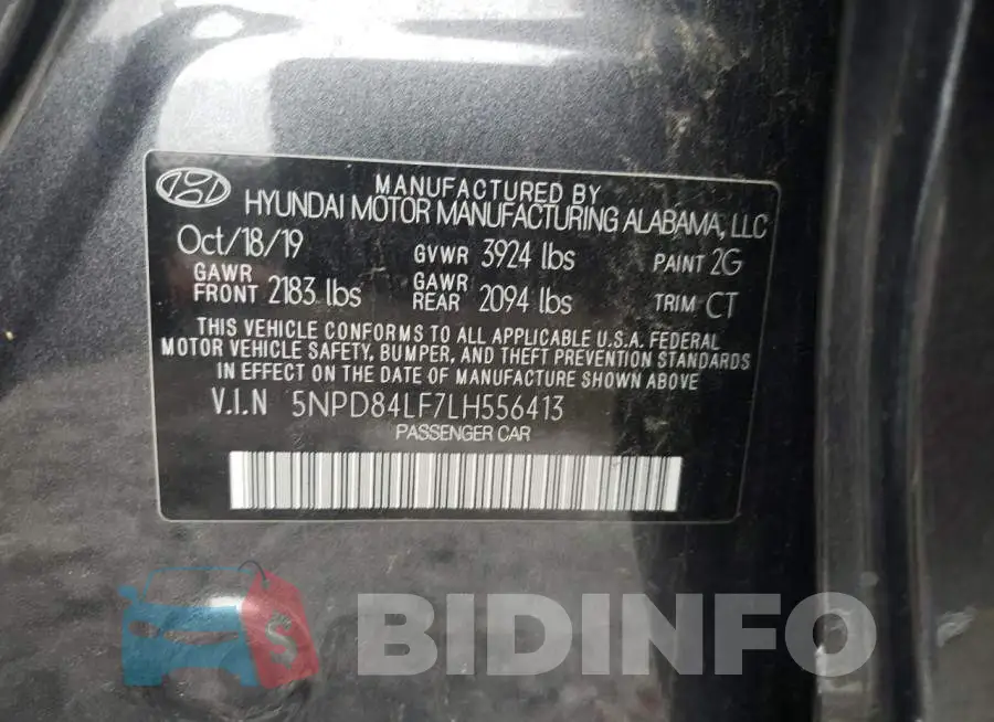 5NPD84LF7LH556413 Photo# 10