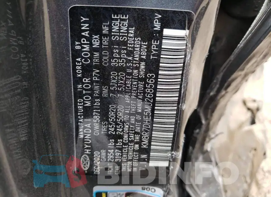 KM8R7DHE5MU268563 Photo# 10