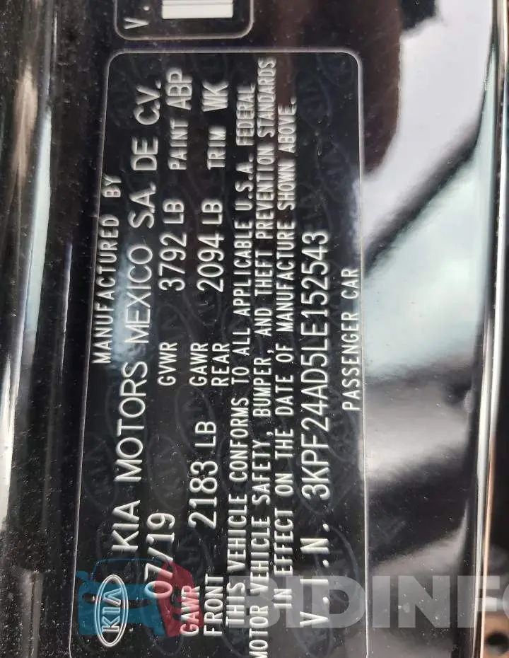 3KPF24AD5LE152543 Photo# 10