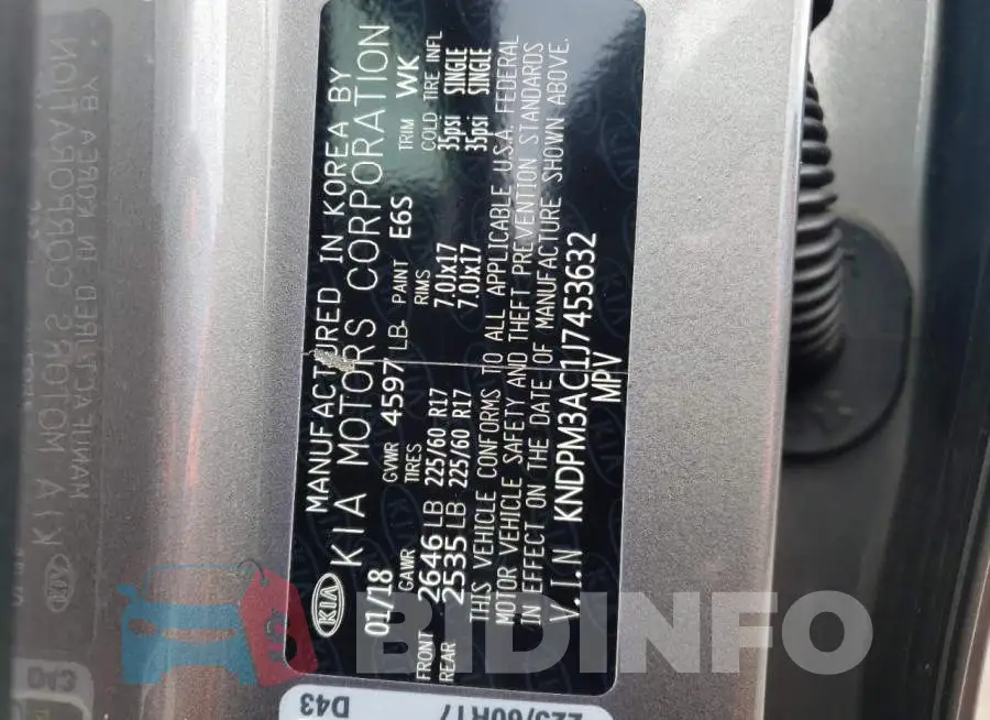 KNDPM3AC1J7453632 Photo# 10
