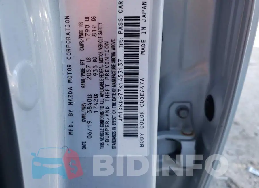 JM1DKDB77K1453137 Photo# 10