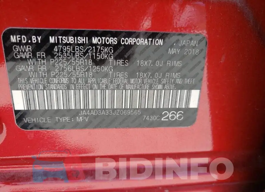 JA4AD3A33JZ069565 Photo# 10