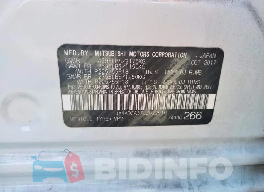 JA4AD3A37JZ022510 Photo# 10