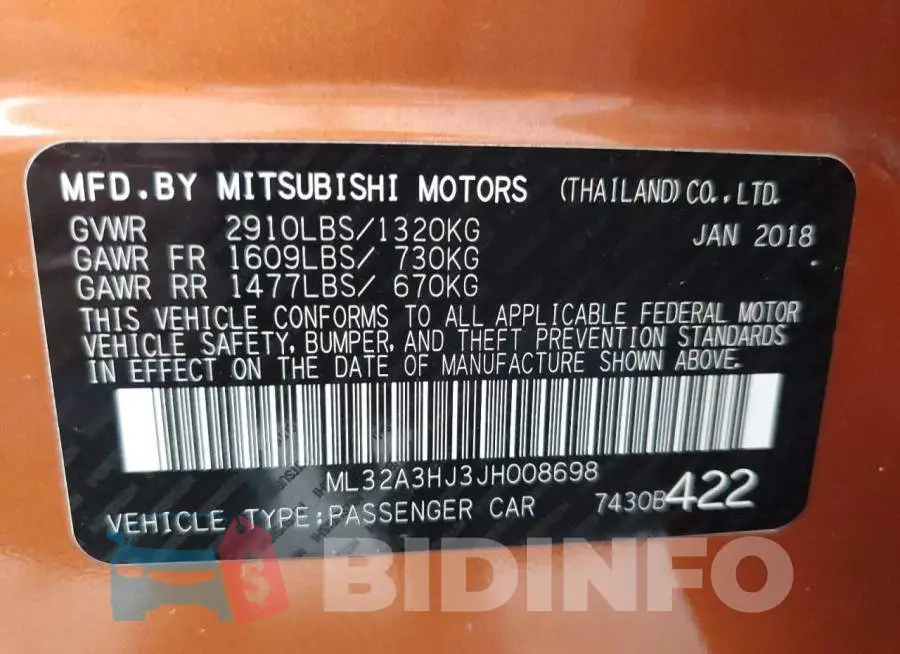ML32A3HJ3JH008698 Photo# 10
