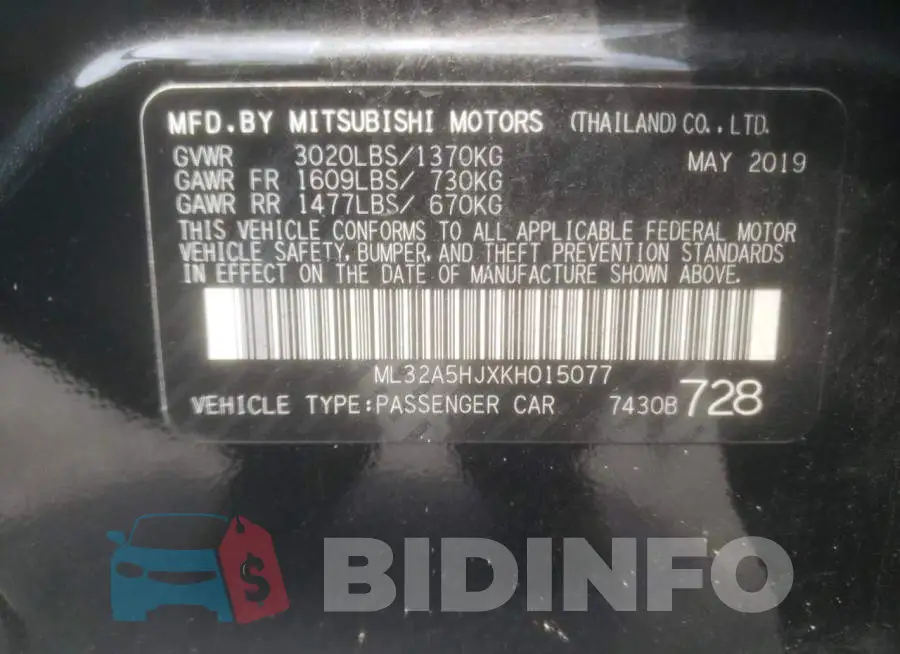 ML32A5HJXKH015077 Photo# 10