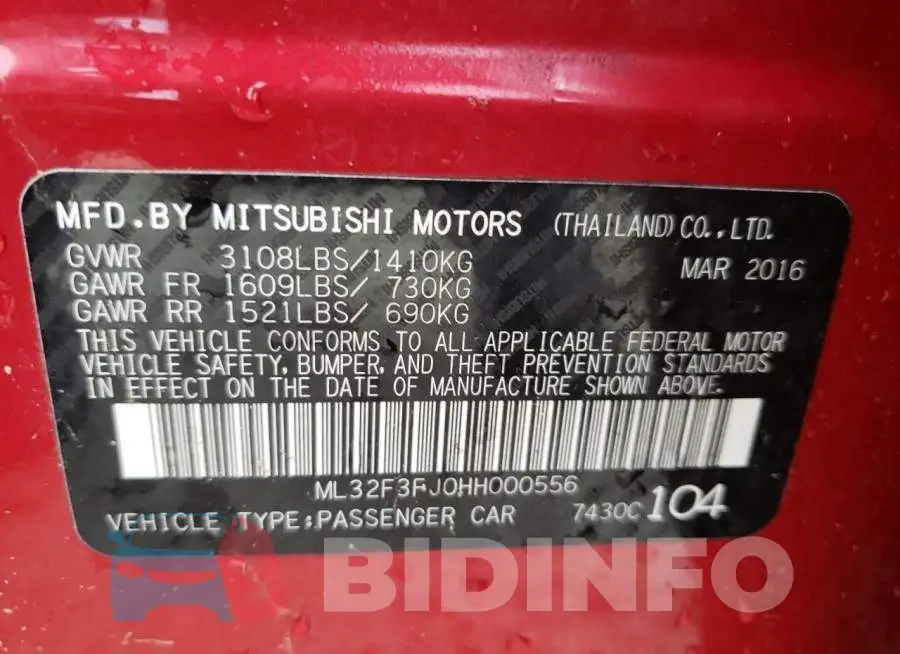 ML32F3FJ0HH000556 Photo# 10