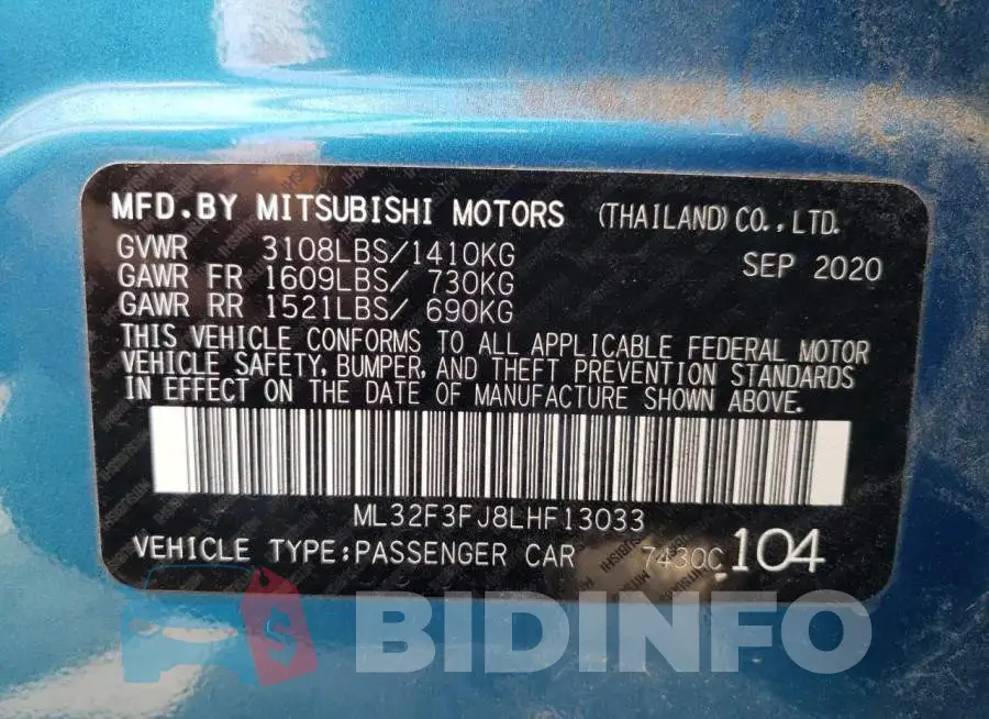 ML32F3FJ8LHF13033 Photo# 10