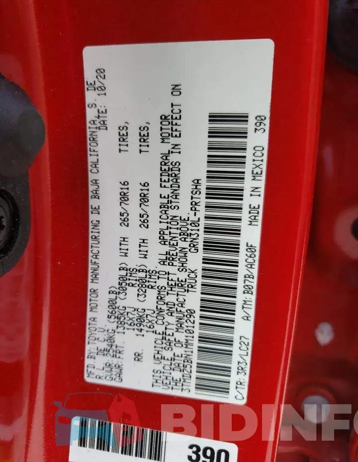 3TMDZ5BN1MM101290 Photo# 10