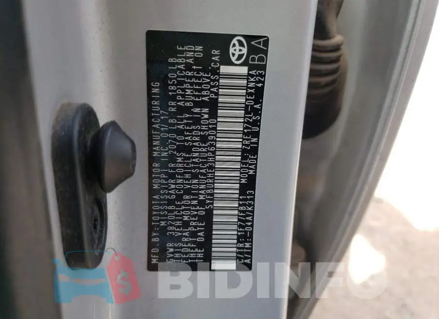 5YFBURHE3HP639010 Photo# 10