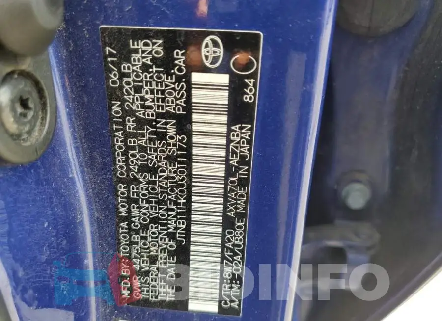 JTNB11HK0J3011173 Photo# 10